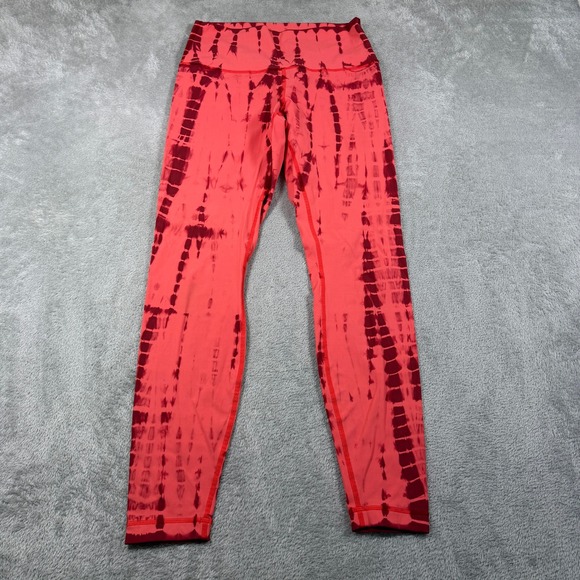 Lululemon Pants - Lululemon Wunder Under High Rise 28" Leggings Women 8 Shibori Pop Persian Red